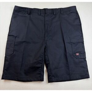 RED KAP Black Cargo Work Shorts Size 50 Cotton Spandex PT4ABK4